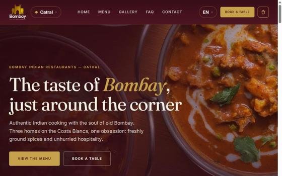 Screenshot of bombaycatral.com