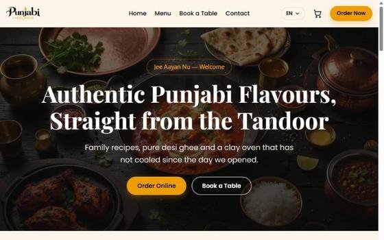 Screenshot of thepunjabicurryhouse.com